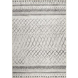 Vivien Black Ivory Geometric Tribal Vintage Rug
