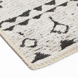 Vivien Black Ivory Geometric Tribal Vintage Rug