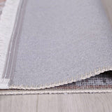 Vivien Peach Beige Medallion Transitional Rug