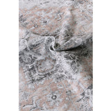 Vivien Peach Beige Medallion Transitional Rug