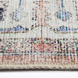 Vivien Blue Orange Medallion Tribal Vintage Rug